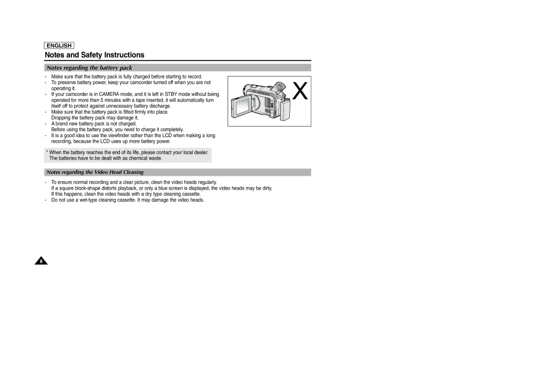 Samsung SCD105 manual English 