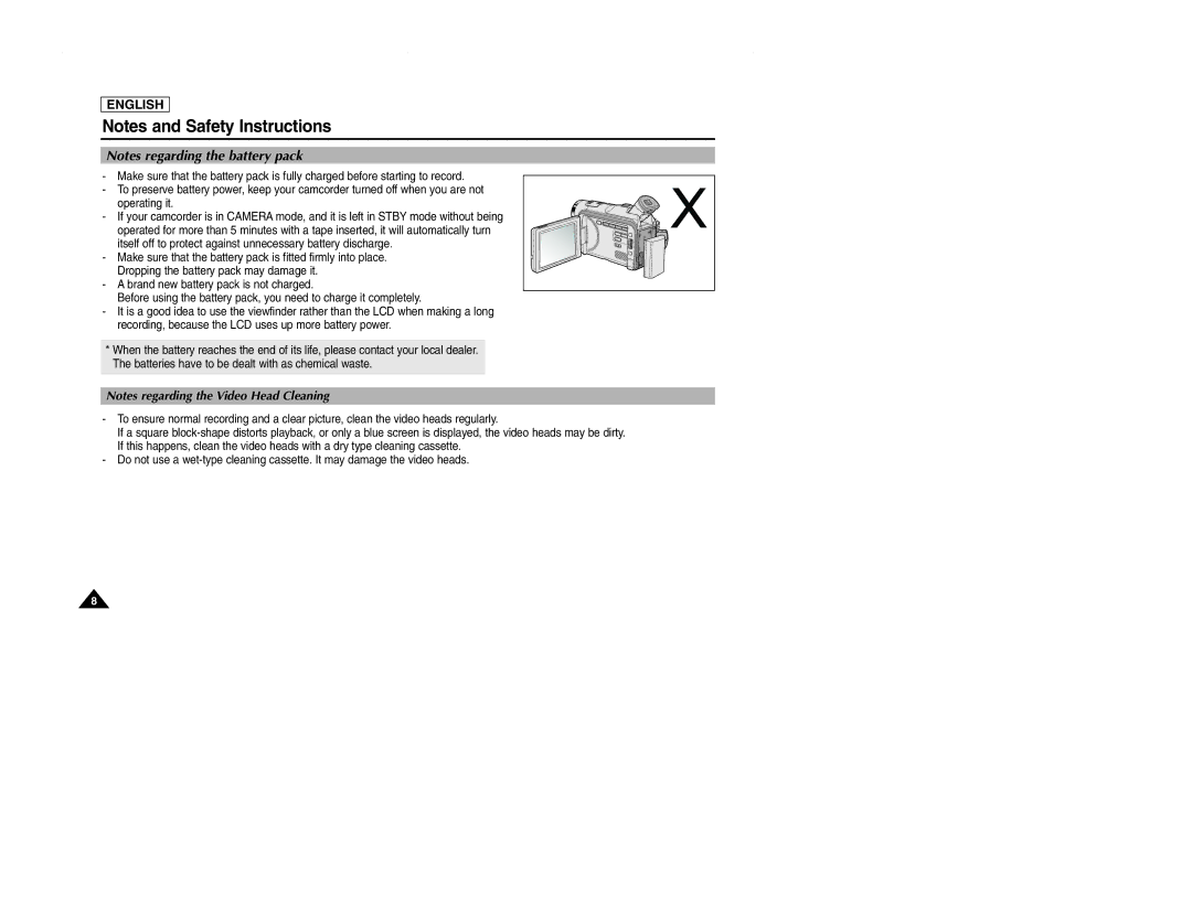 Samsung SCD107 manual English 