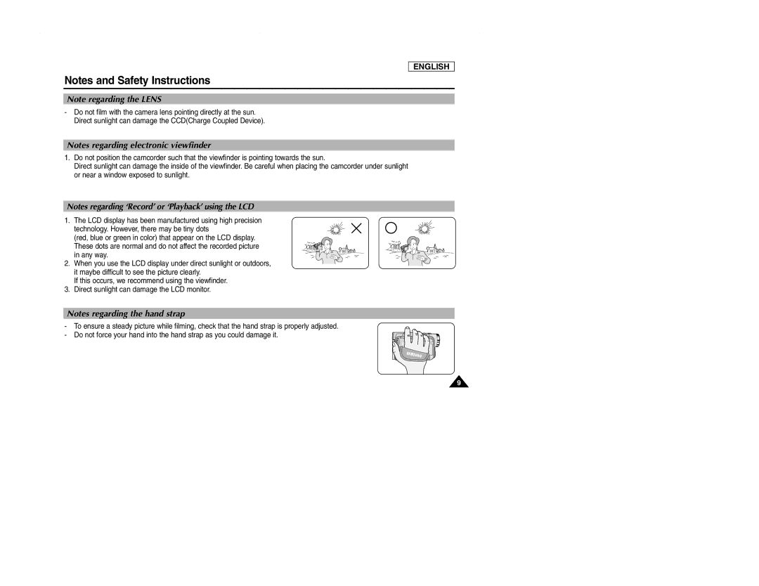 Samsung SCD107 manual English 