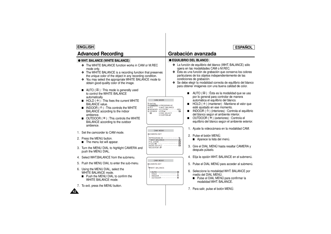 Samsung SCD180 manual Hold, Indoor 