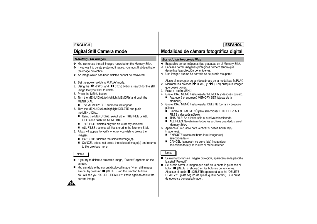 Samsung SCD180 manual Si desea borrar imágenes protegidas primero tendrá que, Image protection, Que desea borrar 