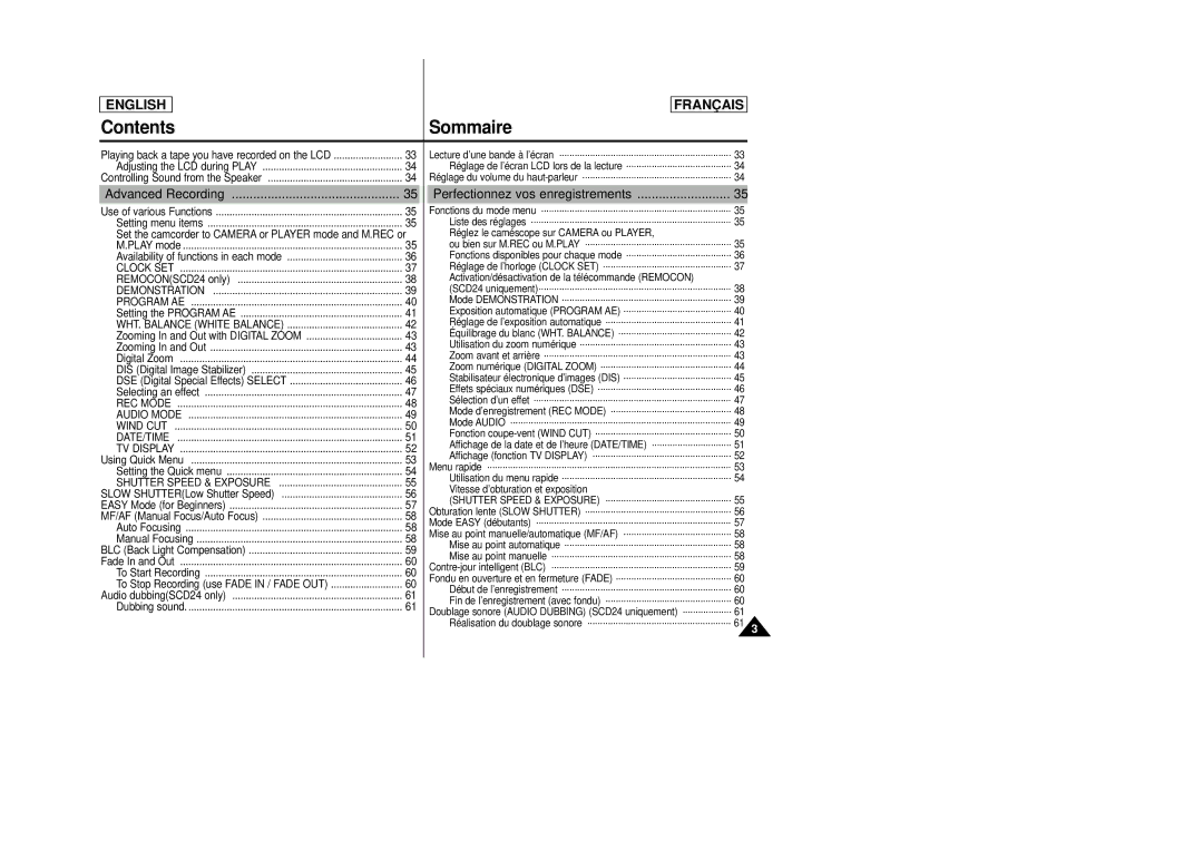 Samsung SCD23/D24 manual Activation/désactivation de la télécommande Remocon 