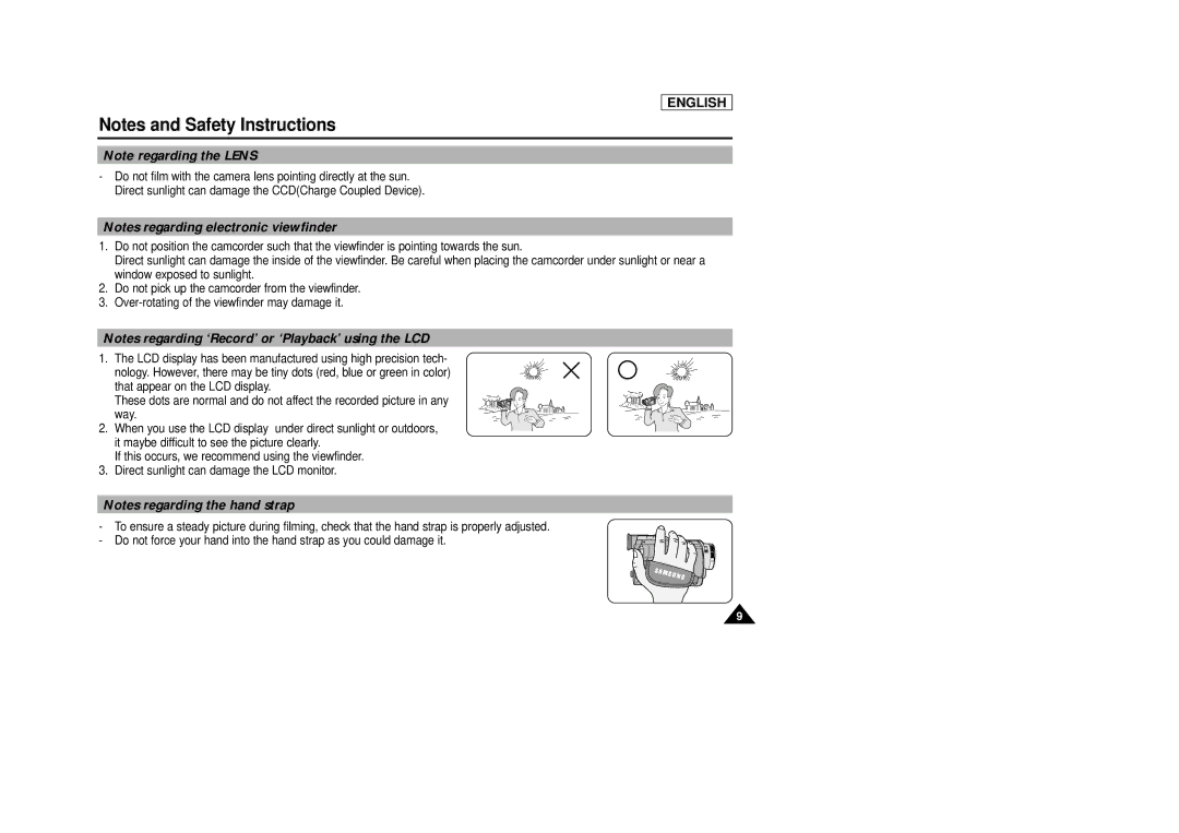 Samsung SCD29 manual English 