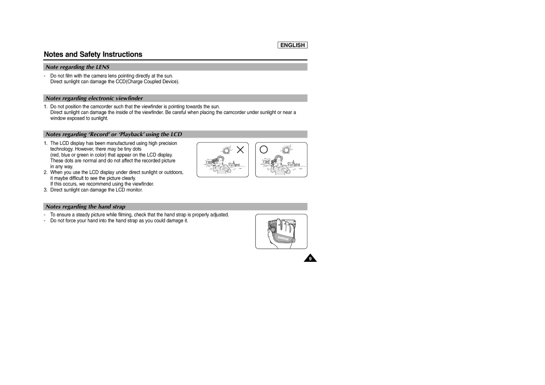 Samsung SCD303 manual English 