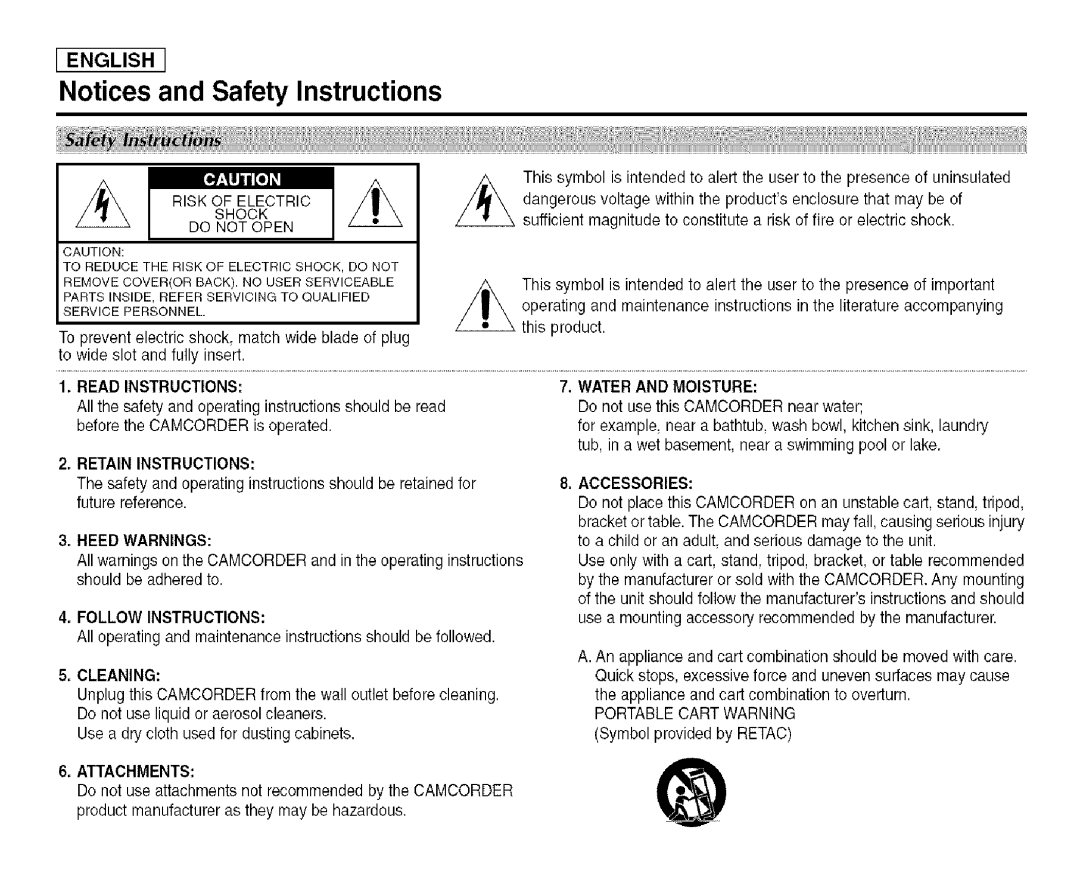 Samsung SCD455 manual Read Instructions 