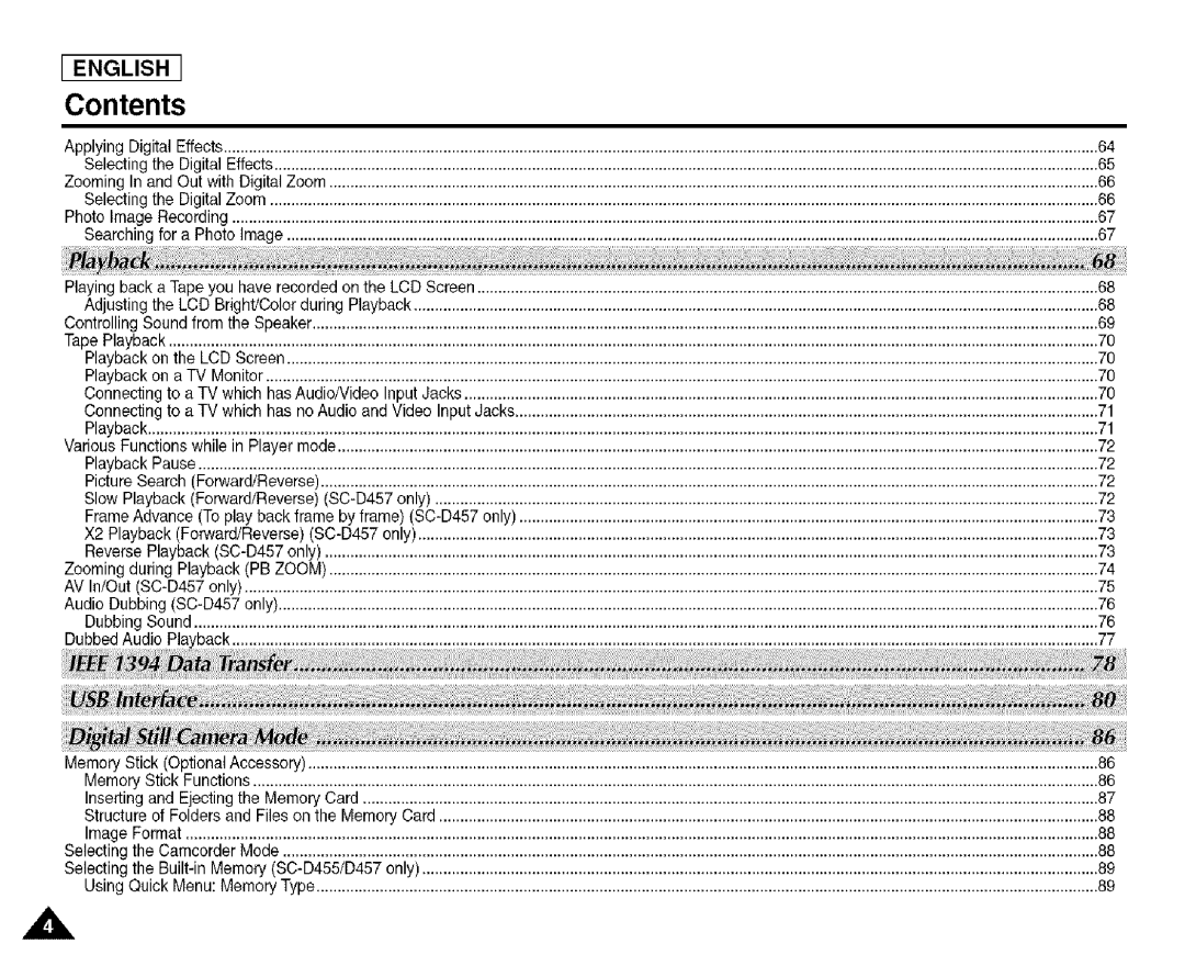 Samsung SCD455 manual Applying Digital 