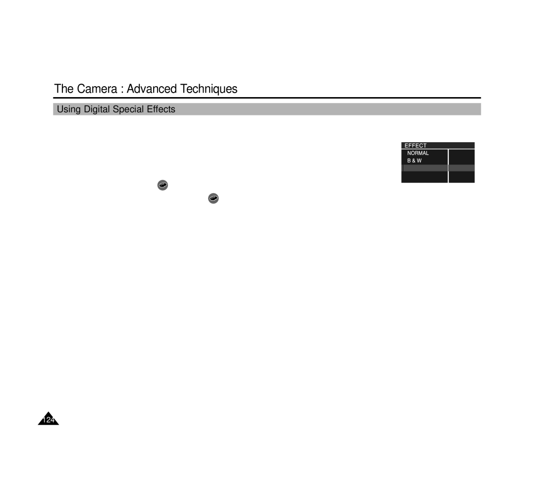 Samsung SCD6040 manual Using Digital Special Effects 