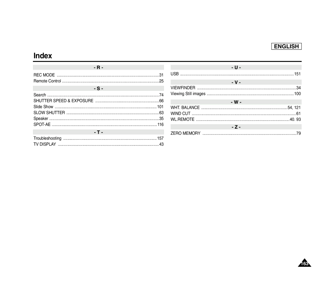 Samsung SCD6040 manual 163 