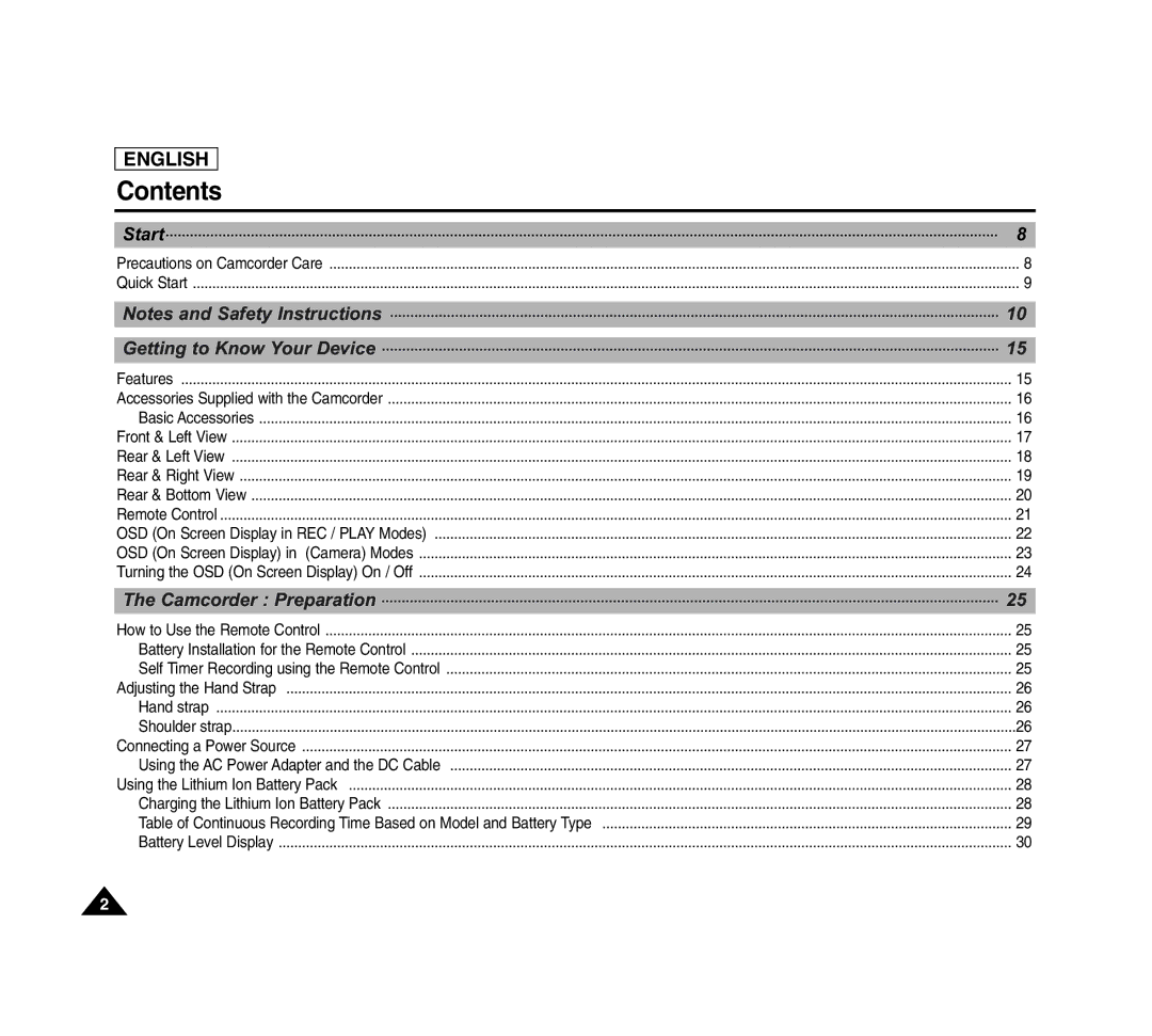 Samsung SCD6040 manual Contents 