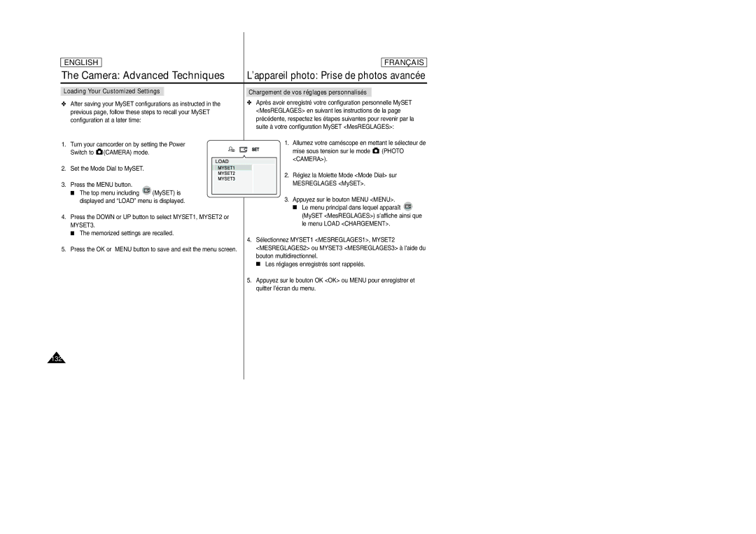 Samsung SCD6050/D6040 manual 132 