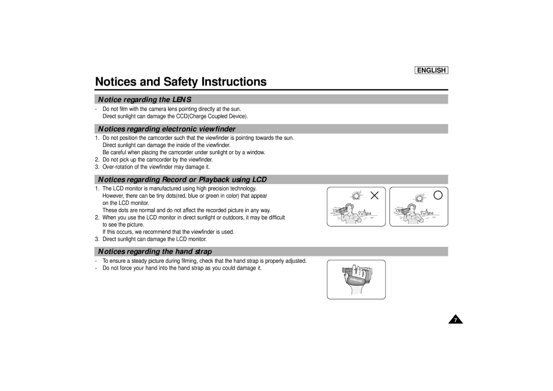 Samsung SCD67/D70 manual English 