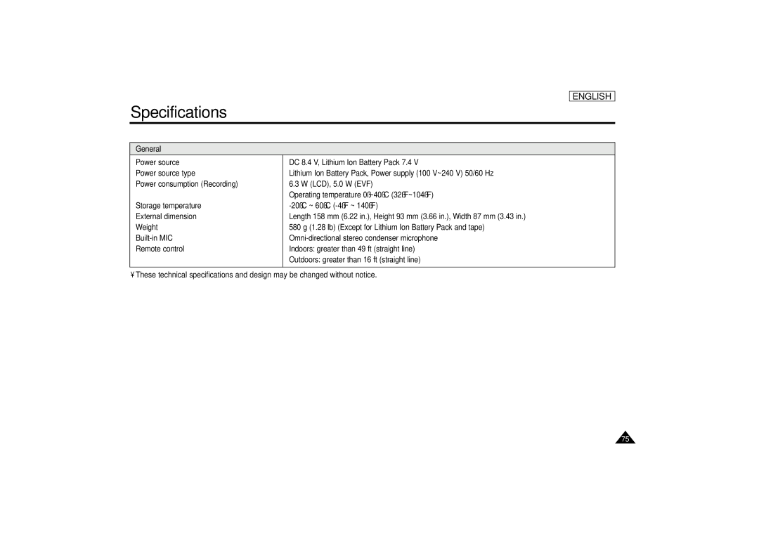 Samsung SCD67/D70 manual General 