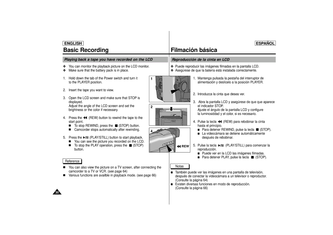 Samsung SCD77, SCD75, SCD 73 manual Stop 