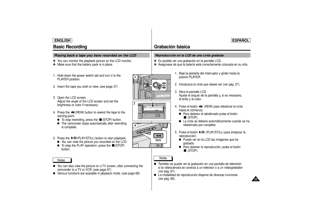 Samsung SCD80 manual Stop 