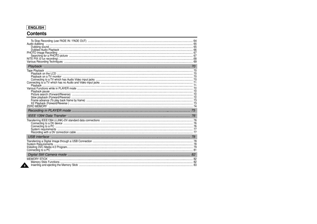 Samsung SCD86/D87 manual Digital Still Camera mode 