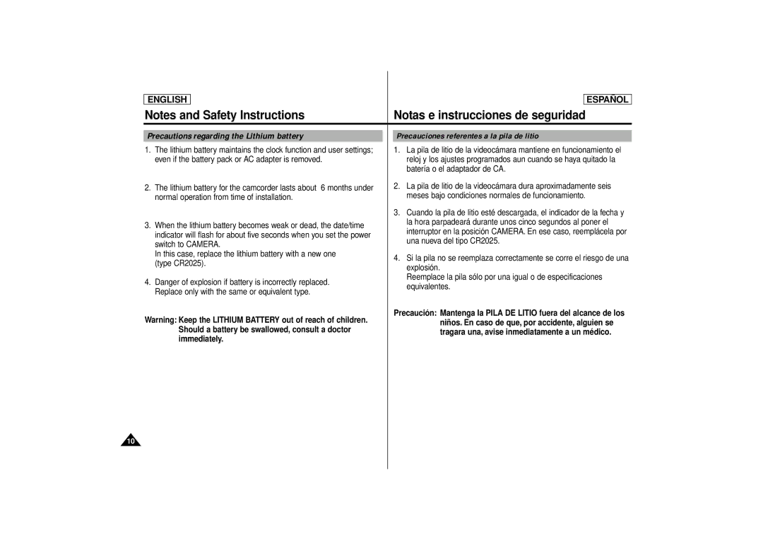 Samsung SCD87, SCD86 manual Niños. En caso de que, por accidente, alguien se 