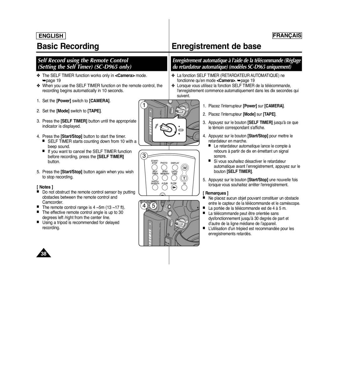 Samsung SCD963 manuel dutilisation Cam 