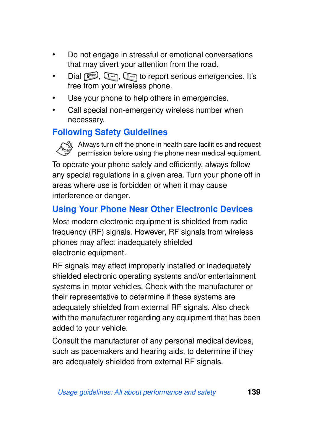 Samsung SCH-a610 manual Following Safety Guidelines, Using Your Phone Near Other Electronic Devices 