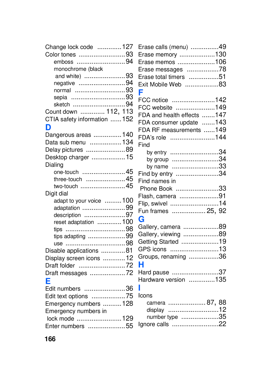 Samsung SCH-a610 manual 166 