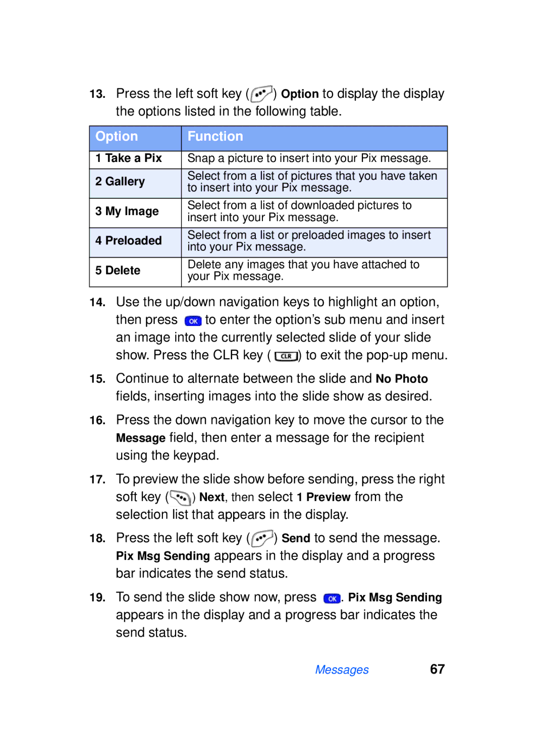 Samsung SCH-a610 manual Messages67 