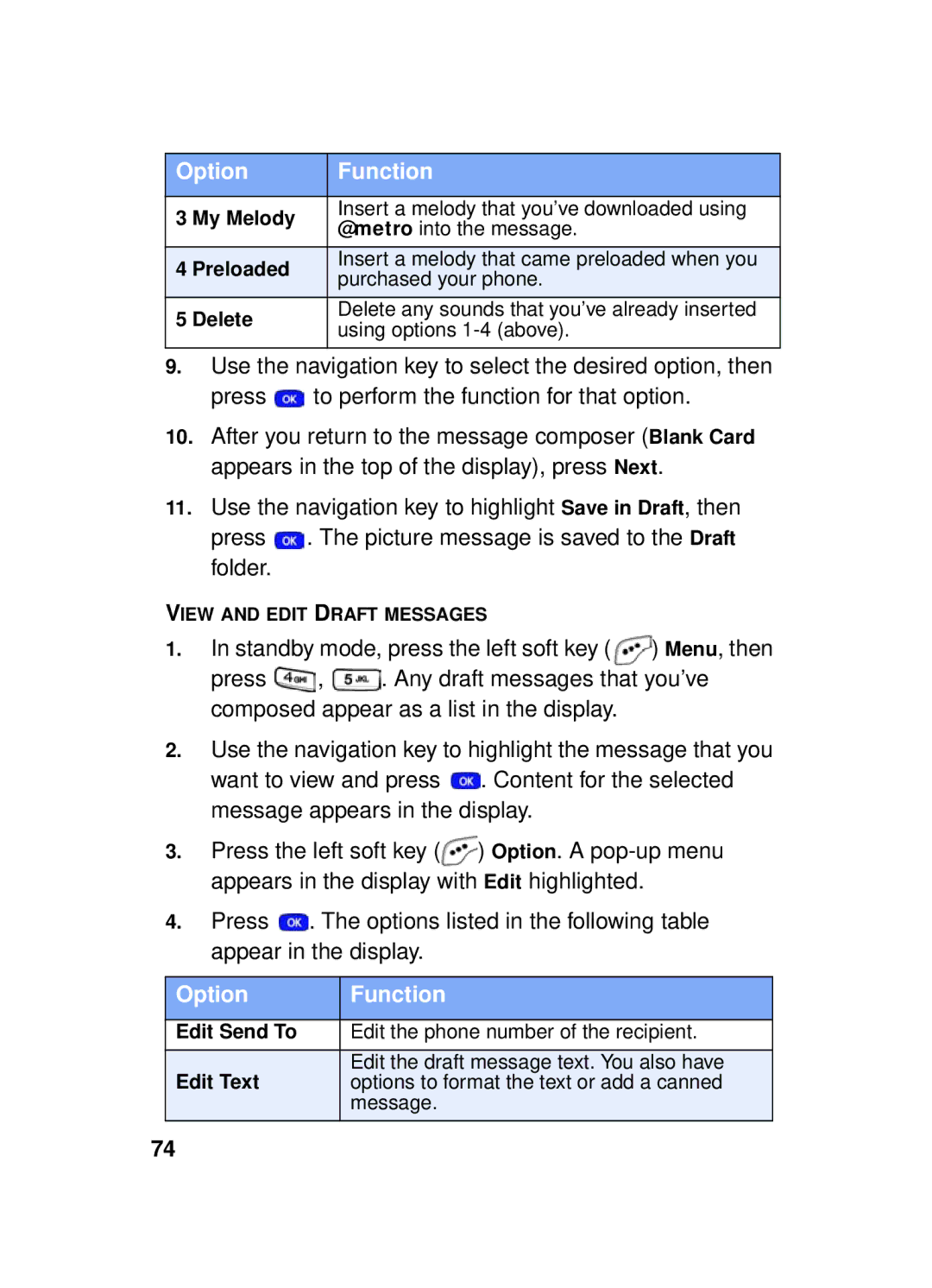 Samsung SCH-a610 manual Insert a melody that you’ve downloaded using 