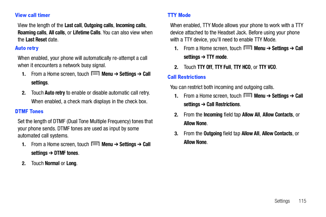 Samsung SCH-I500RKAUSC user manual You can restrict both incoming and outgoing calls 