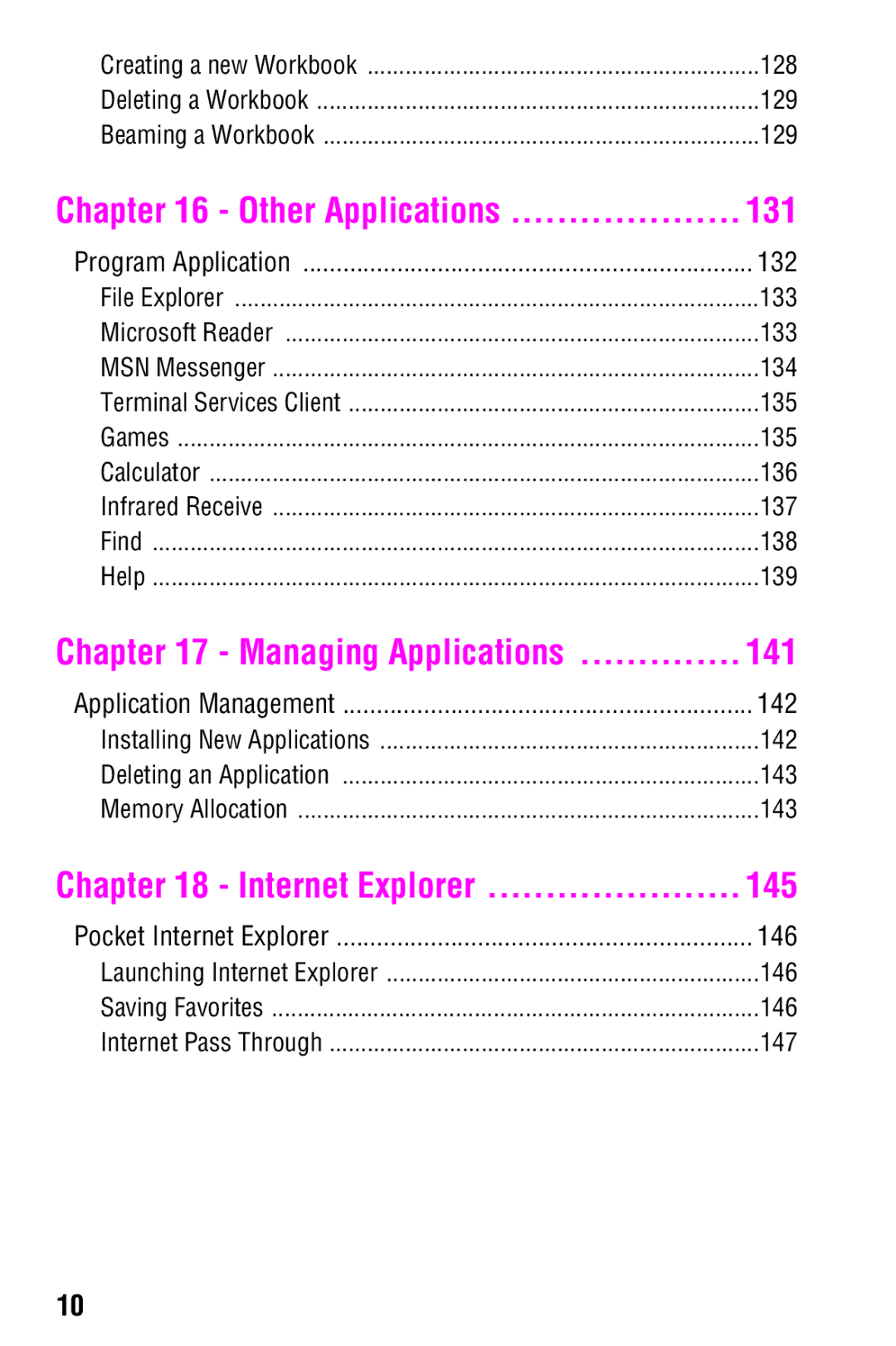 Samsung SCH-i700 Series manual Other Applications 131 