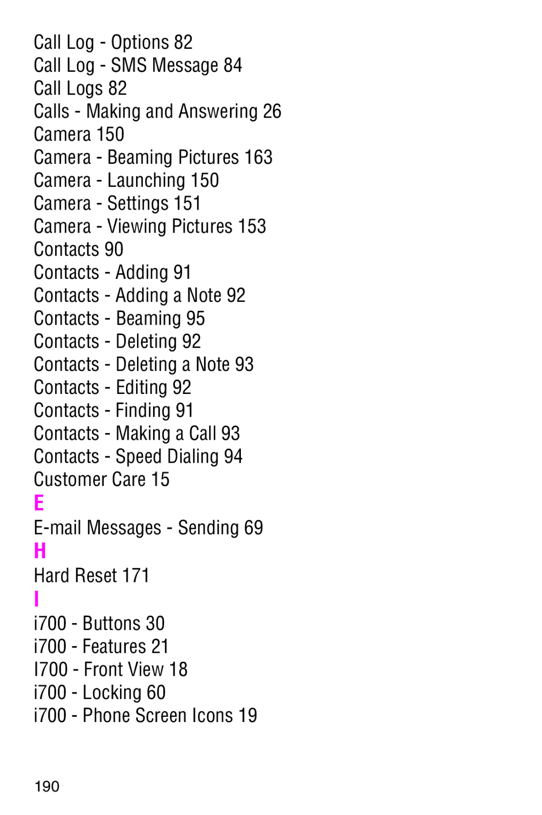 Samsung SCH-i700 Series manual 190 