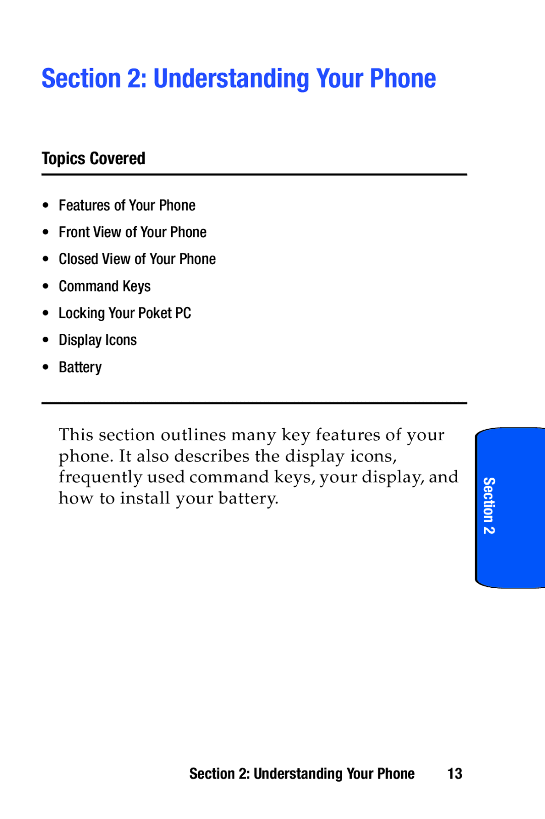 Samsung SCH-i730 manual Understanding Your Phone 