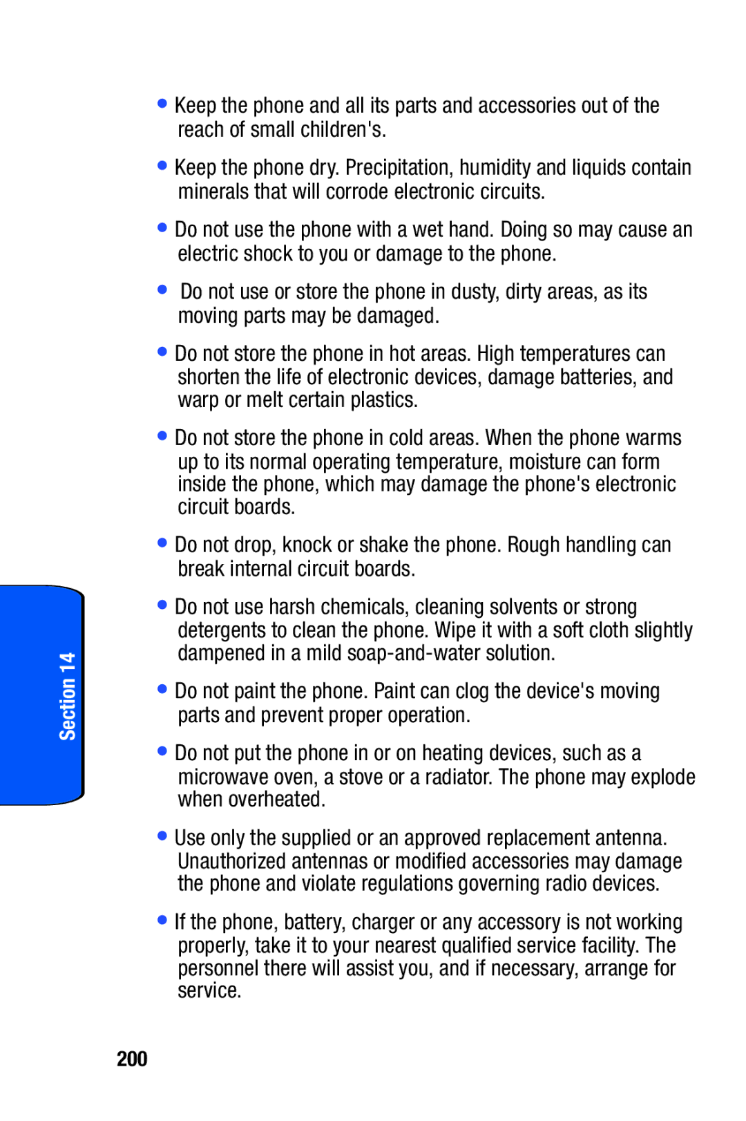 Samsung SCH-i730 manual 200 