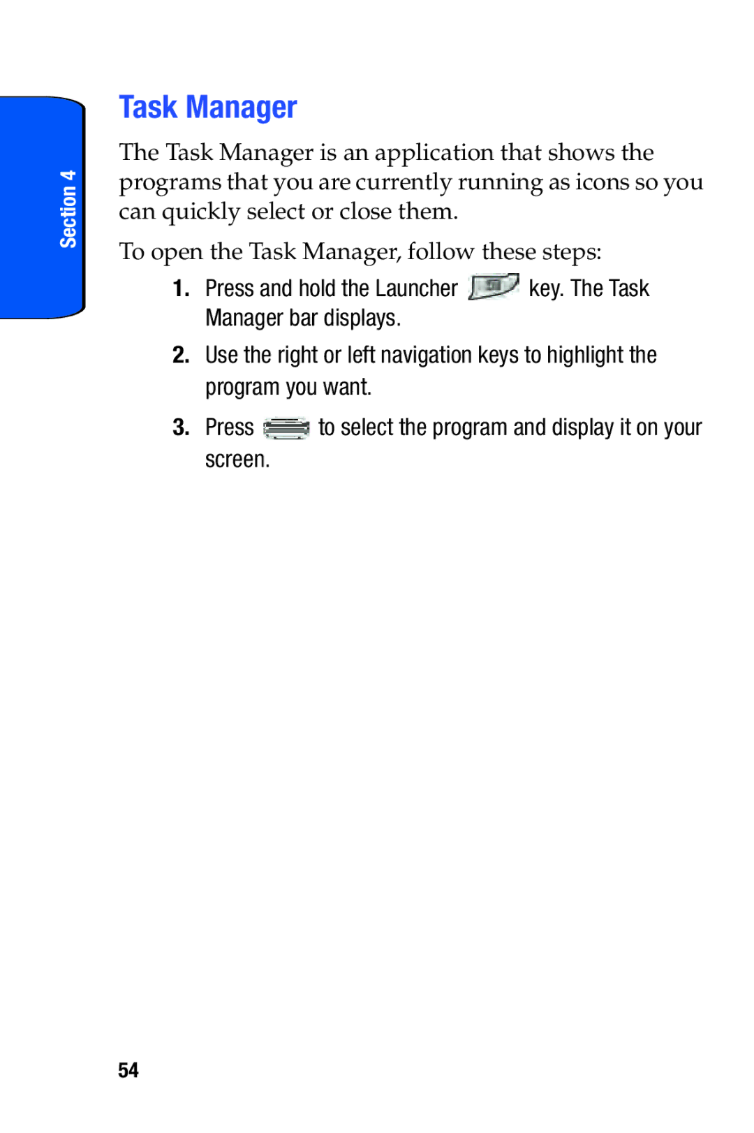 Samsung SCH-i730 manual Task Manager 