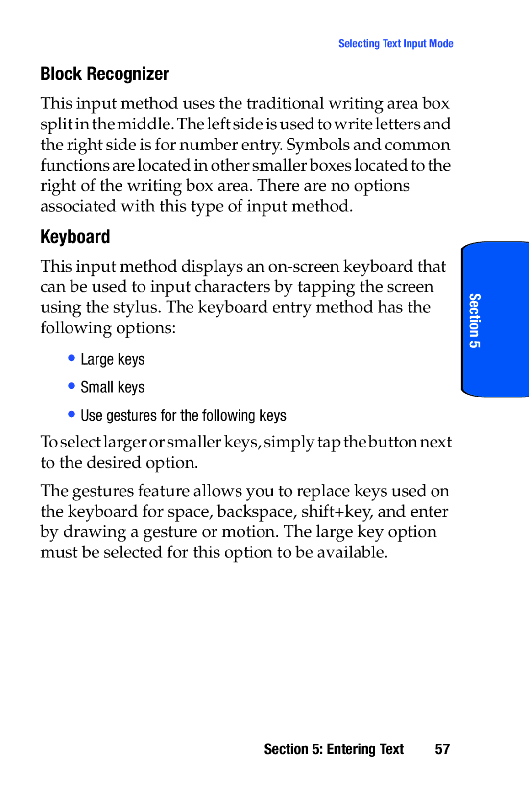 Samsung SCH-i730 manual Block Recognizer, Keyboard 