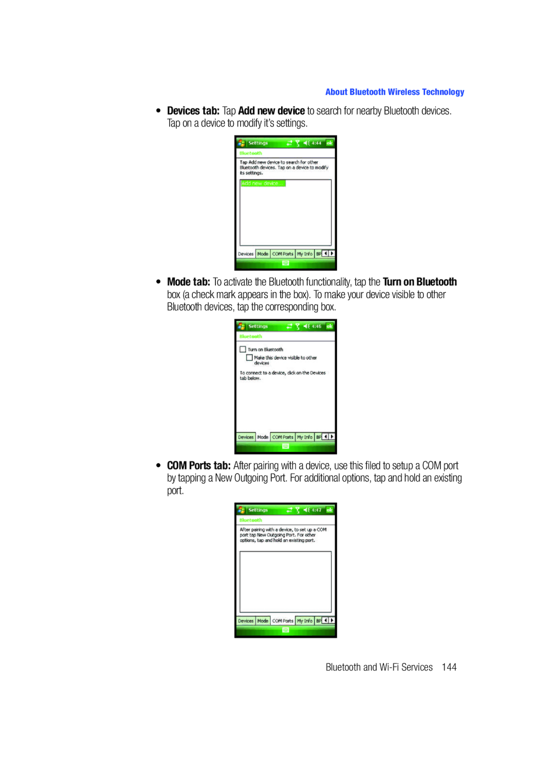 Samsung SCH-i760 user manual Bluetooth and Wi-Fi Services 