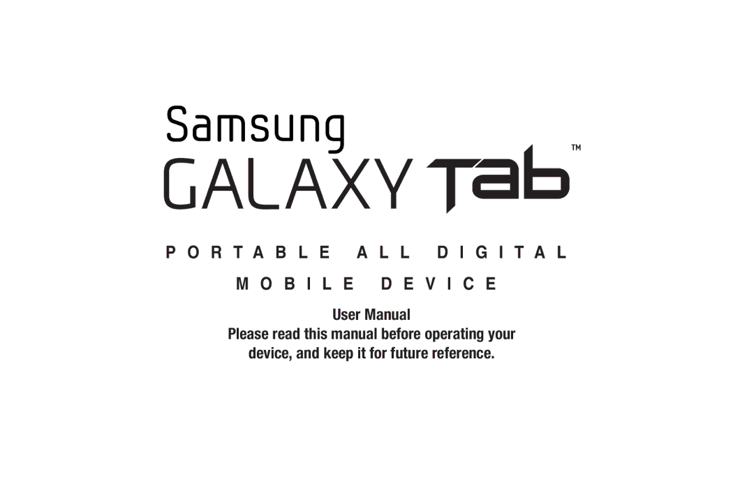 Samsung SCH-I800BKAVZW user manual R T a B L E a L L D I G I T a L B I L E D E V I C E 