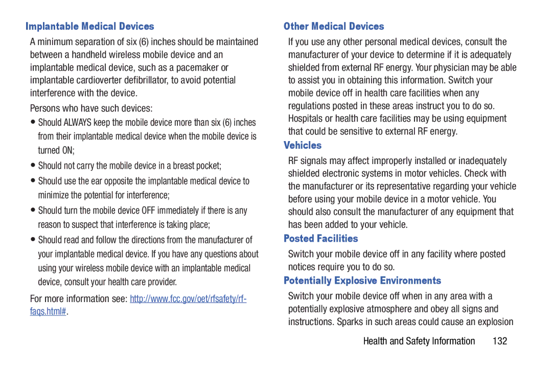 Samsung GT-P5100ZWABTU, SCH-I915SAAVZW Implantable Medical Devices, Other Medical Devices, Vehicles, Posted Facilities 