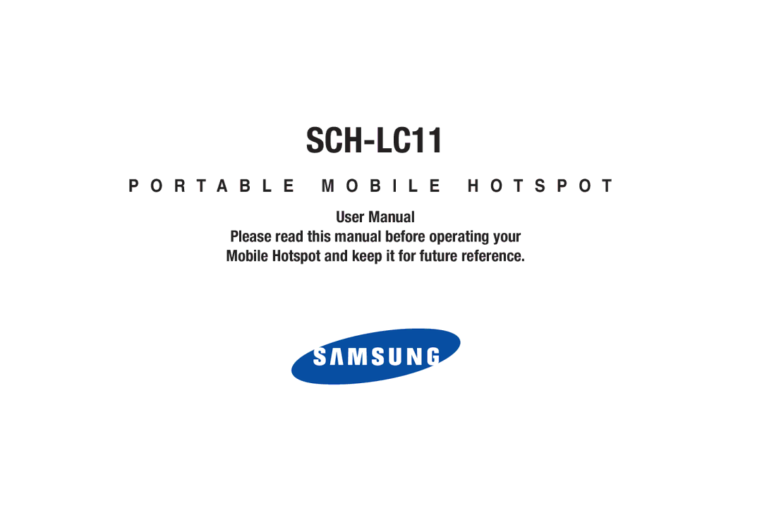 Samsung SCH-I915TSAVZW user manual SCH-LC11 