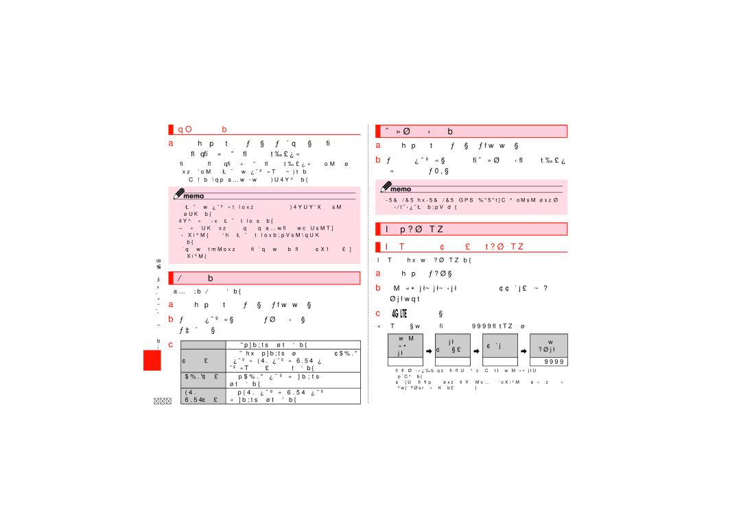 Samsung SCH-J021ZBJKDI, SCH-J021ZWJKDI manual 現在地時刻を設定する, エリアを設定する, データローミングを設定する, 渡航先で電話をかける, 渡航先から国外（日本含む）に電話をかける 