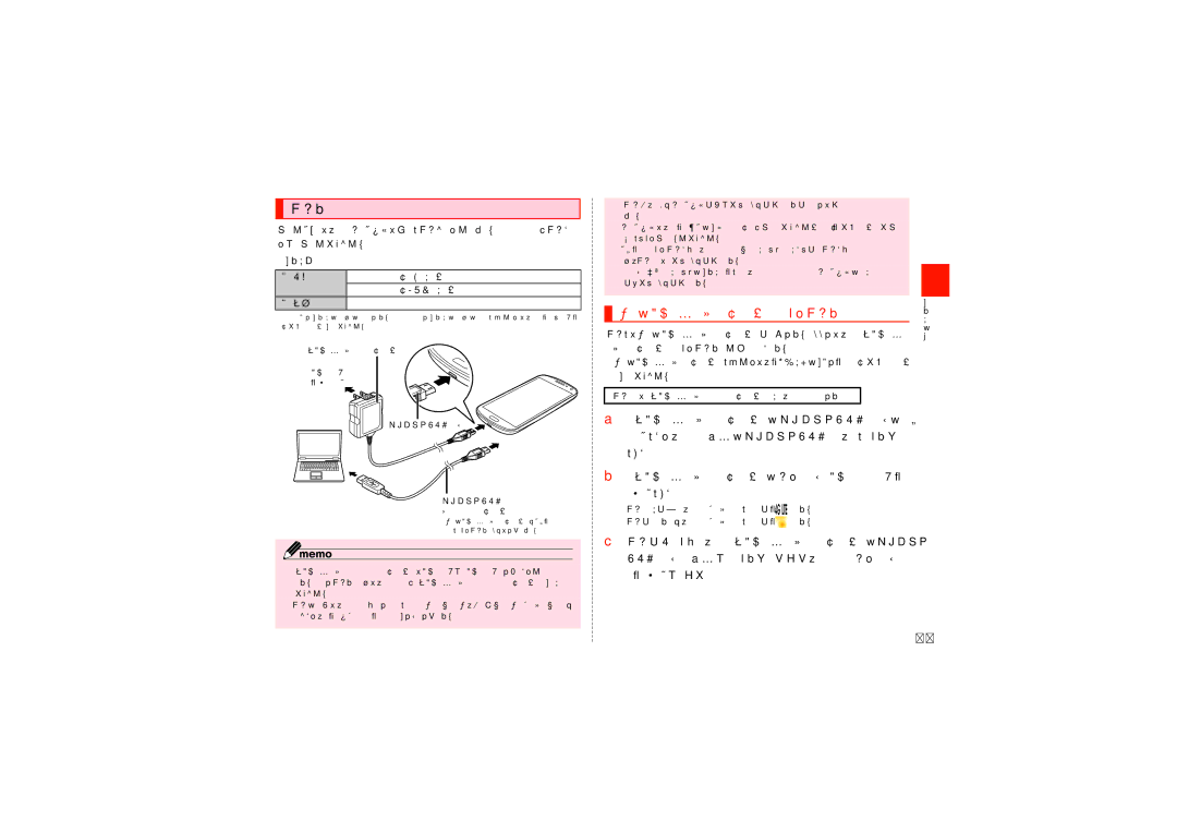 Samsung SCH-J021ZWJKDI 指定のacアダプタ（別売）を使って充電する, 共通ACアダプタ04（別売）の電源プラグをAC100Vコ ンセントに差し込む, 充電時間は共通ACアダプタ04（別売）使用時、約150分です 