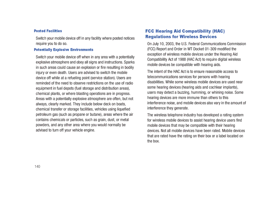 Samsung SCH-M828C user manual Posted Facilities, Potentially Explosive Environments 