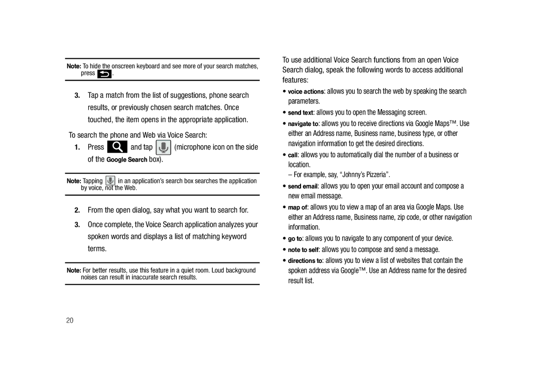 Samsung SCH-M828C user manual From the open dialog, say what you want to search for 