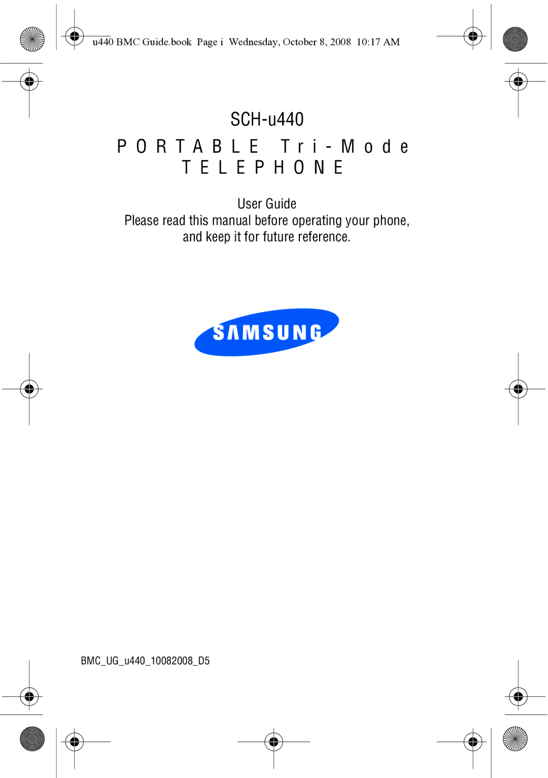 Samsung SCH-U440 manual L E P H O N E 