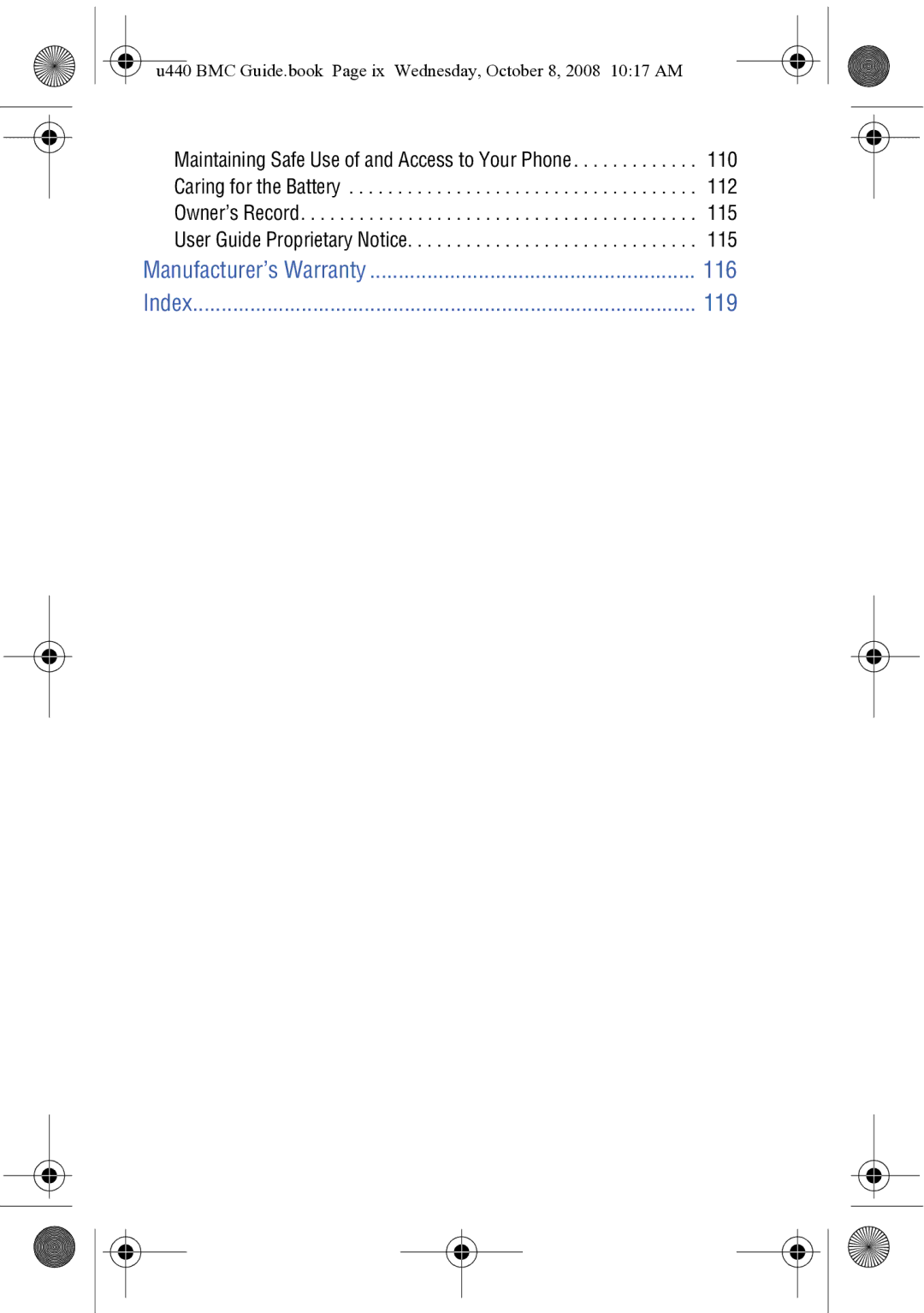 Samsung SCH-U440 manual 116 