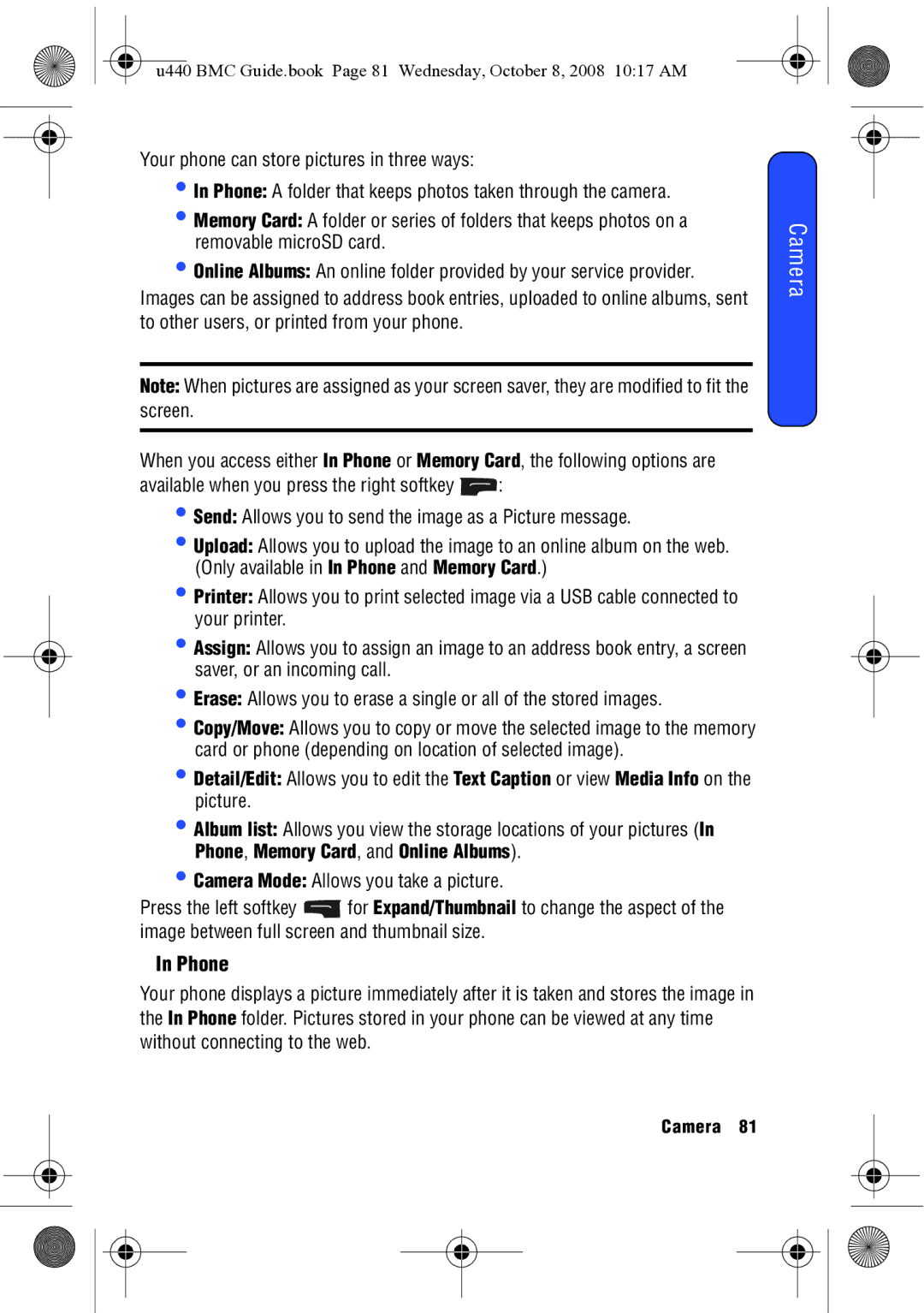 Samsung SCH-U440 manual Phone 