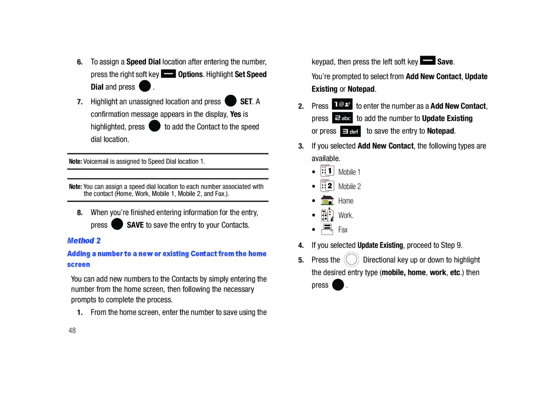 Samsung SCH-U450HAATLS user manual Dial and press, Press Save to save the entry to your Contacts 