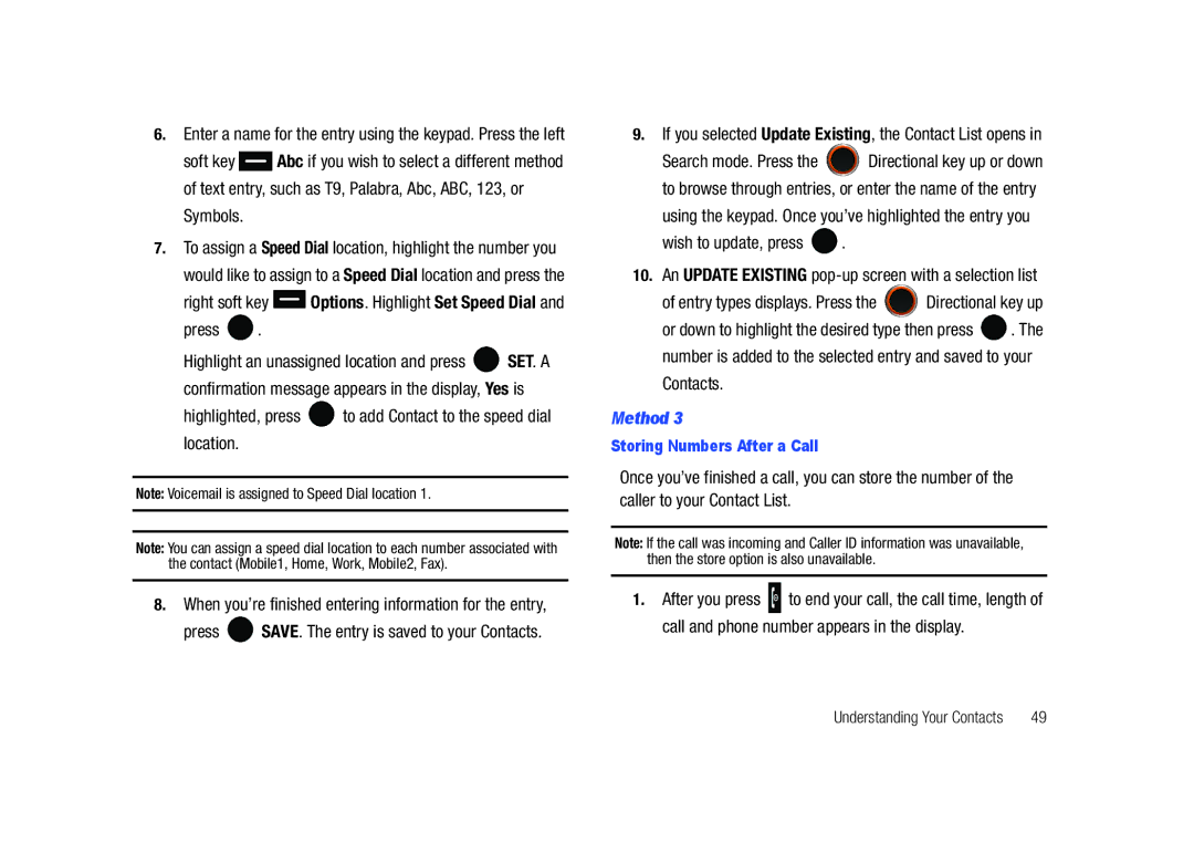 Samsung SCH-U450HAATLS user manual Wish to update, press, Contacts, Using the keypad. Once you’ve highlighted the entry you 