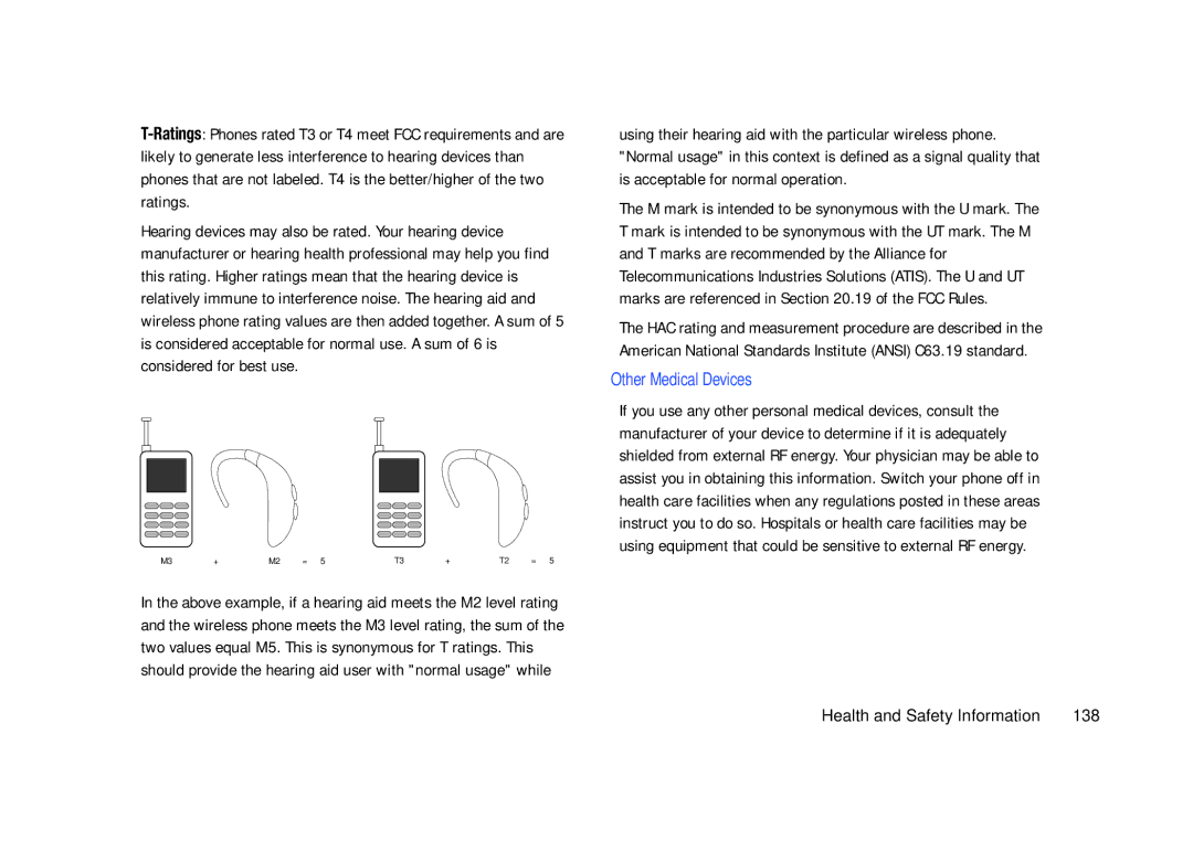 Samsung SCH-U820ZKAVZW, GH68-26940A user manual Other Medical Devices, 138 