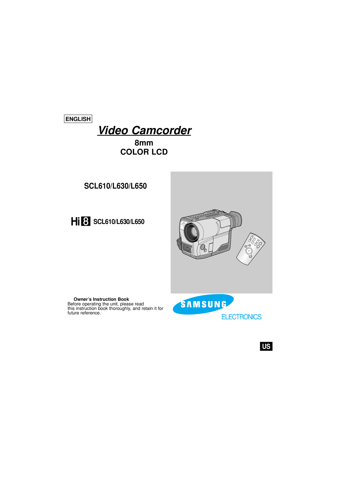 Samsung SCL610 manual Video Camcorder 