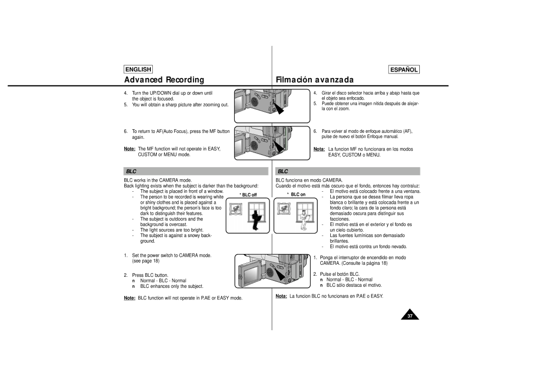 Samsung SCL650, SCL630 manual Blc 