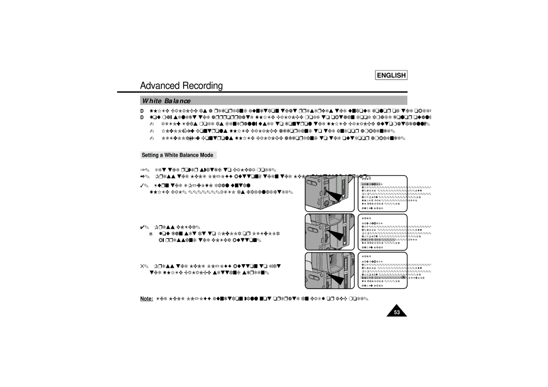 Samsung SCL770, SCL750, SCL710, SCL700 manual Setting a White Balance Mode 