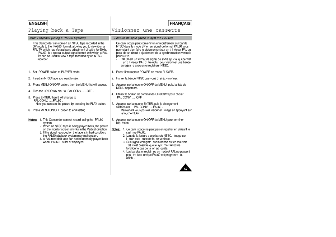 Samsung SCL805 manual Press Menu ON/OFF button to end setting, Press Menu ON/OFF button, then the Menu list will appear 